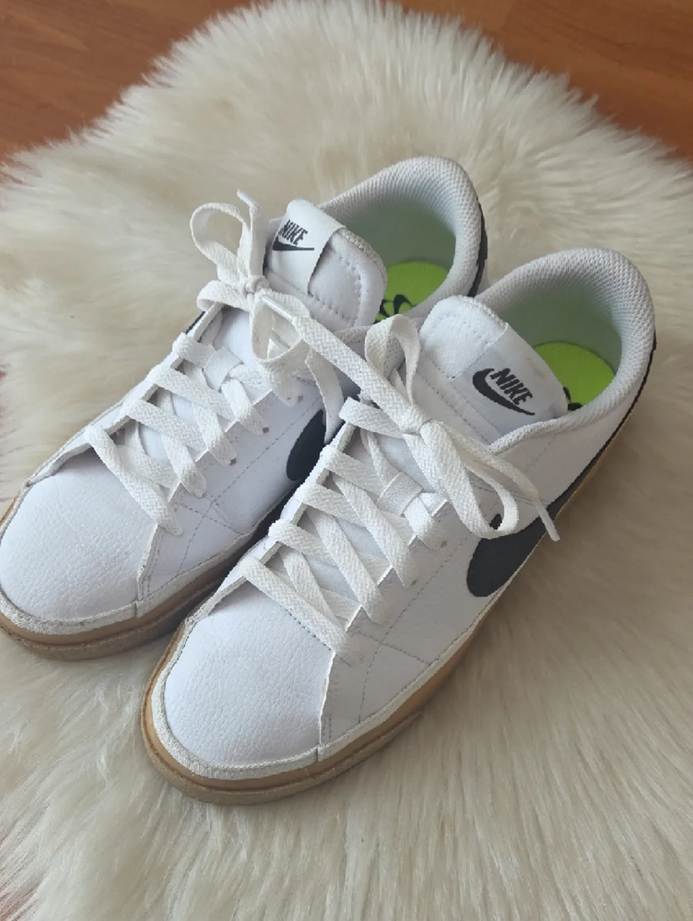 Nike Womens Court Legacy Nature White Sneakers Anthracite Gum 8.5M